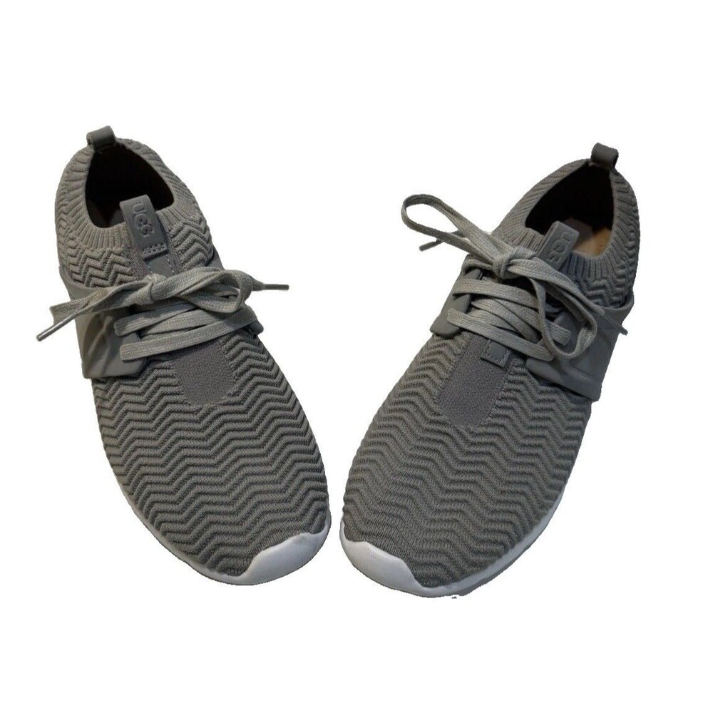 UGG Treadlite 1099837 Lightweight Lace Up Low Top Sneakers Gray Women Sz 8.5